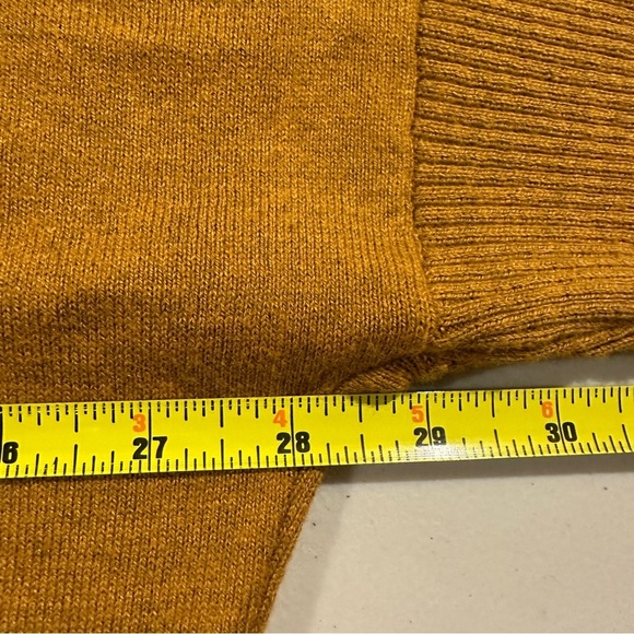 J. Jill Relaxed Fit Drop Shoulder Wool Blend Sweater Gold Melange XL - Picture 11 of 14